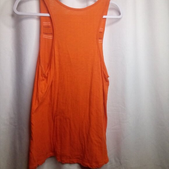 E5 Tank Top L Women Clemson Tigers Racer Back Glitter Orange Purple - Picture 2 of 13